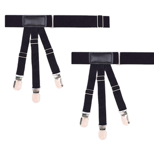 <span class=keywords><strong>Porte</strong></span>-<span class=keywords><strong>jarretelles</strong></span> élastique de haute qualité pour hommes support de queue de chemise réglable avec <span class=keywords><strong>6</strong></span> pinces de verrouillage antidérapantes bretelles durables - Product Image 4