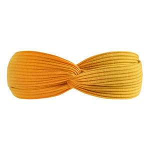 Stirnbänder für Frauen Twist Knotted Stretchy Haar bänder für Mädchen Cross Plain Headwrap Yoga Workout Vintage Haarschmuck - Product Image 5