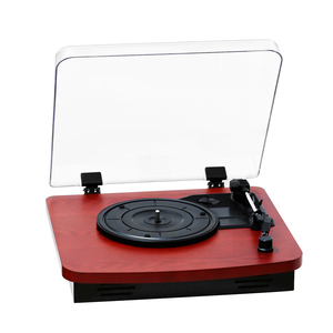 เครื่องเล่นแผ่นเสียงพร้อมลำโพง,ไวนิลบันทึกไวนิลความเร็ว<span class=keywords><strong>3</strong></span>ระดับไร้สายเข้าและออกไวนิลตรง USB บันทึกได้ MP3 - Product Image 2