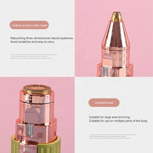 2 in 1 USB Rechargeable Electric Eyebrow Razor Epilator <strong>Lady</strong> Shaver <strong>Nose</strong> <strong>Hair</strong> Remover Eyebrow <strong>Trimmer</strong> - Product Image 5
