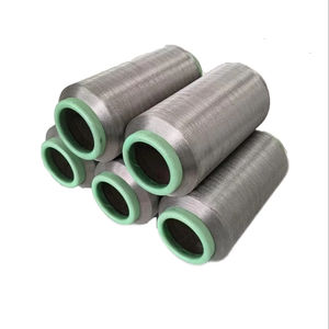 공장 제조 FDY 70D 24F 은 필라멘트 섬유 은 도금 나일론 와이어 은도금 나일론 전도성 섬유 - Product Image 1