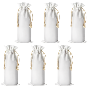 Bolsas de lona para vino Fabricantes personalizados Botella de vino Bolso con cordón Bolsas de vino de gran capacidad Se pueden imprimir Logo Carta - Product Image 2