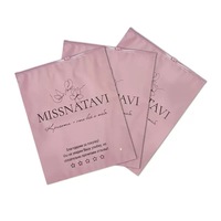 Sac d'emballage pour vêtements en CPE givré coloré avec fermeture éclair, personnalisation d'impression
