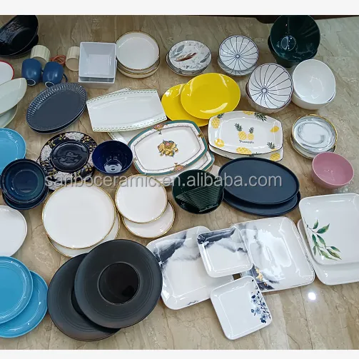 Wholesale Cheap Ceramic Plate And New Good-Looking Hot Plate Kitchen Dishes For Sale In Tons