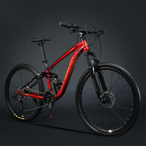 Bicicletta da Montagna alla Moda con Sospensione Completa, Telaio in Acciaio ad Alto Tenore di Carbonio, 26/27.5/24 Pollici, Freni a Disco, Qualità da Corsa - Product Image 3