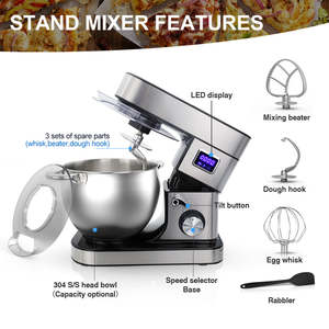 Procesador <span class=keywords><strong>de</strong></span> Alimentos <span class=keywords><strong>de</strong></span> Alta Capacidad a Precio Competitivo, Mezcladora Multifuncional <span class=keywords><strong>de</strong></span> Alimentos, Batidora <span class=keywords><strong>de</strong></span> Cocina con Tazón - Product Image 3