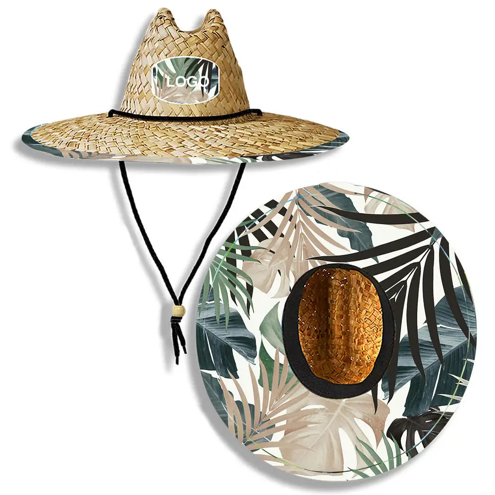Goldenway özel cankurtaran sombreros plaj saman açık yaz şapka