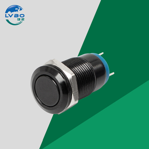 Factory Price 12mm Flat Head 1NO 4 Pins Waterproof IP67 Momentary <strong>Push</strong> <strong>Button</strong> - Product Image 1