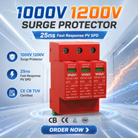 Parafoudre YADA DC SPD 1000V 1200V à réponse rapide 25ns Type 2 pour montage sur rail DIN pour protection contre la foudre des panneaux photovoltaïques sur toiture