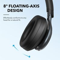 Casque sans fil à réduction de bruit Soundcore Space One, 40H d'autonomie ANC, audio haute résolution, ajustement confortable