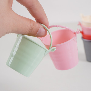 Mini water <b>bucket</b> toy, pretend play water ladle <b>bucket</b> set, DIY craft container toy, <b>small</b> plastic <b>bucket</b> - Product Image 2