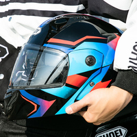 Nouveau casque de moto approuvé ABS EPS DOT Modular Reversed UP Double Lens Full Face Motorcycle Racing Helmet Head Guard