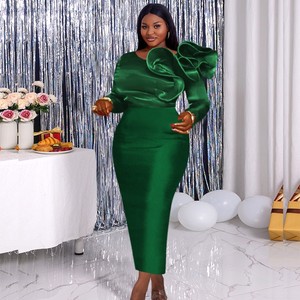 Abiti da <span class=keywords><strong>Donna</strong></span> su Misura, Vestiti Aderenti con Arricciature, Abiti da Festa Lunghi per Donne - Product Image 3