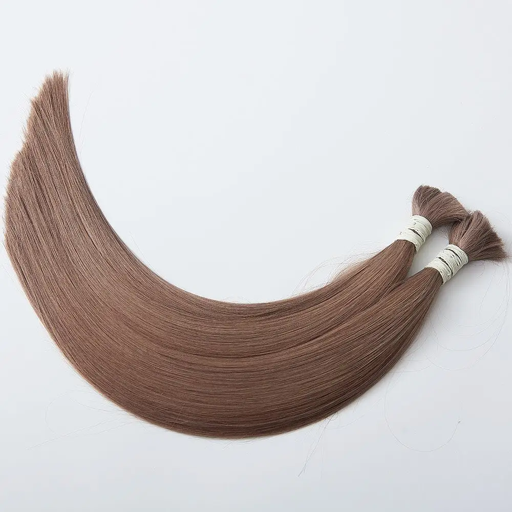 Bulto de cabello de alta calidad para sistema de extensión de cabello UV y trenza en todos los colores 10-30 pulgadas extremo grueso completo doble dibujado