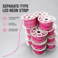 Bande LED néon flexible séparée 6mm 8mm 5V 12V en silicone pour enseignes néon LED personnalisées