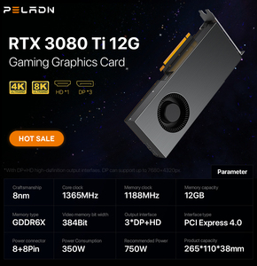 Card màn hình PC mới nguyên bản Geforce RTX 3080Ti 3080 12GB, RTX 3090 24GB DDR6X 384-bit 8+8-pin Turbo - Product Image 5
