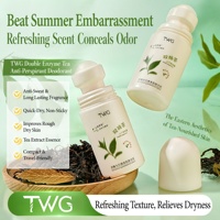 Déodorant anti-transpirant TWG RTS à double enzyme, en roll-on, rafraîchissant, anti-transpiration, longue durée, parfum frais