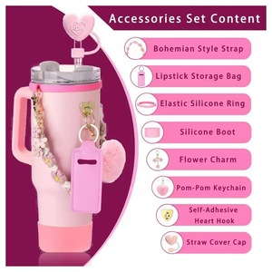 8ชิ้นอุปก<span class=keywords><strong>ร</strong></span>ณ์เส<span class=keywords><strong>ร</strong></span>ิมถ้วยสำหรับ Stanley แก้ว30 40ออนซ์พ<span class=keywords><strong>ร</strong></span>้อมหูจับสายรัดที่จับที่จับที่จับที่จับที่จับที่ใส่บูตพวงกุญแจหมวกฟางทรงท็อป<span class=keywords><strong>เปอร์</strong></span>สุด<span class=keywords><strong>ม</strong></span>ีเสน่ห์ - Product Image 4