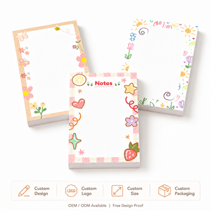 Custom Logo 4x6in Sticky Notepad - 50 Sheets Bulk <strong>Memo</strong> <strong>Pads</strong> Recycled Paper Free Branding Proof for Corporate Gift Sets - Product Image 6