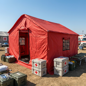Tente de secours tubulaire en fer BC pour quatre saisons, durable, imperméable, en tissu Oxford, pour évacuation d'urgence, vente en gros FR - Product Image 6
