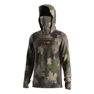 Camiseta de Pesca Ecológica de Secado Rápido con Protección UV y Capucha con Cubierta Facial - Product Image 1