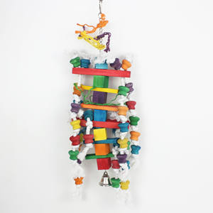 Phổ Biến Tự Nhiên Bằng Gỗ Khối Chim Nhai Cắn Cắn Foraging <span class=keywords><strong>Parrot</strong></span> Đồ Chơi Cho Châu Phi Grey Cockatoos Vẹt - Product Image 6