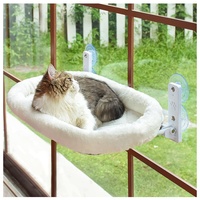 Meilleure vente d'usine hamac de fenêtre de chat direct perchoir pliable petit à moyen lit pour chat d'intérieur approvisionnement direct dans un emballage en carton