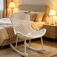 Fauteuil à bascule de luxe en plastique, chaise de loisirs pour balcon, fauteuil inclinable multifonction pour salon et chambre à coucher, canapé paresseux pour adulte
