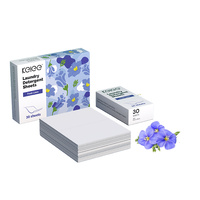 Feuilles de lessive parfumées au linge frais, 30 pièces, efficaces pour éliminer les taches, non irritantes