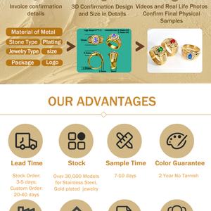 Los Mejores Aretes de Acero Inoxidable con Baño de Oro de 18k, Diseño de Flor con Circonita y Diamantes - Product Image 6