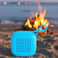 Mini haut-parleur intelligent avec éclairage LED RVB porte-carte cartable extérieur produit de batterie vente chaude transfrontalière