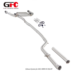 Sistema de Escape Catback GFC de Alto Rendimiento para <span class=keywords><strong>BMW</strong></span> X3 XDrive30i G01 2.0T B48, Silenciador Único con Válvulas Dobles y Diseño de Salida Dual - Product Image 6