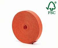 Ruban en papier recyclé à 100% avec largeur personnalisée de 10 à 40 mm pour emballage cadeau écologique en vrac