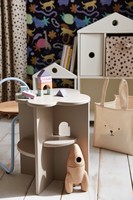 Table d'appoint en MDF pour étudier et jouer Tables pour enfants avec étagère de rangement pour chambre à coucher