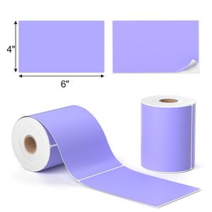 Étiquette thermique couleur 4x6 pouces personnalisée, résistante aux intempéries, pour codes-barres et expéditions - Product Image 4