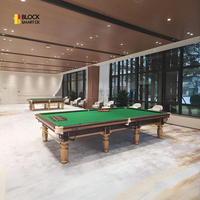 Table de billard professionnelle en bois massif de 12 pieds avec retour de balles, idéale pour les tournois et usage commercial – Fabrication chinoise à prix compétitif