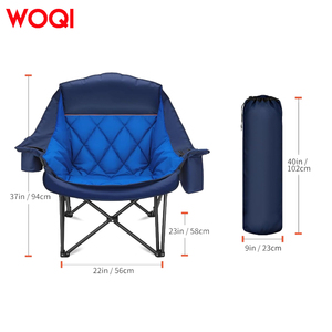 Woqi <span class=keywords><strong>เก้าอี้</strong></span>ตกปลากลางแจ้งพกพาสะดวก, <span class=keywords><strong>เก้าอี้</strong></span>พักผ่อนเบาะพับได้ตั้งแคมป์สวนชายหาดสไตล์โมเดิร์น - Product Image 2