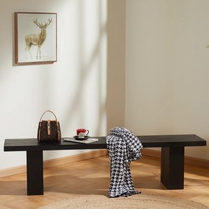 Taburete Nórdico <span class=keywords><strong>de</strong></span> Diseño Sencillo y Lujo Ligero, <span class=keywords><strong>de</strong></span> <span class=keywords><strong>Madera</strong></span> Maciza, Multiusos y Duradero, Banco Moderno <span class=keywords><strong>para</strong></span> Sala <span class=keywords><strong>de</strong></span> Estar, <span class=keywords><strong>para</strong></span> Cambiar Zapatos, <span class=keywords><strong>para</strong></span> el <span class=keywords><strong>Pie</strong></span> <span class=keywords><strong>de</strong></span> <span class=keywords><strong>Cama</strong></span> del Dormitorio - Product Image 2