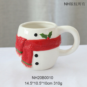 <span class=keywords><strong>Tazas</strong></span> de cerámica personalizadas para café y Navidad, taza de galletas de muñeco de nieve con bolsillo, novedad de <span class=keywords><strong>2022</strong></span> - Product Image 6