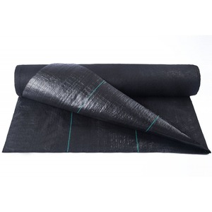 Toile de paillage noire tissée pour jardins et parterres – Bâche anti-mauvaises herbes durable - Product Image 1