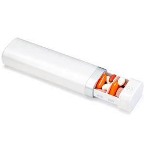 Pastillero Pequeño de 7 Días, Bonito Organizador de Pastillas de Viaje, Estuche Semanal para Medicamentos Sin BPA para Suplementos, Vitaminas, Diseño de Fácil Apertura - Product Image 1