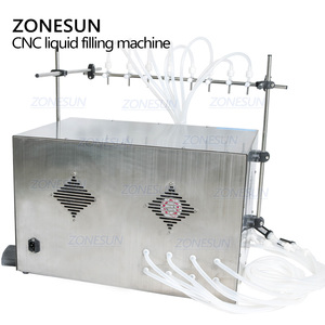 ZONESUN 8 Teste Pompa A Membrana Semi Automatico di Profumo Disinfettante Per Le Mani La Piccola Bottiglia di Liquido di Riempimento Macchinari - Product Image 5