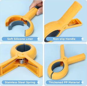 Pinces à serviettes <span class=keywords><strong>de</strong></span> <span class=keywords><strong>plage</strong></span> en plastique, supports <span class=keywords><strong>de</strong></span> serviettes pour chaise <span class=keywords><strong>de</strong></span> piscine ou <span class=keywords><strong>de</strong></span> croisière, taille géante, robustes, multifonctionnelles, pour chaise <span class=keywords><strong>de</strong></span> <span class=keywords><strong>plage</strong></span> - Product Image 2