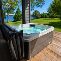 Bain à remous Balboa pour 5 personnes, spa moderne autoportant de luxe, baignoire de massage avec 84 jets, écoénergétique, respectueux de l'environnement, pour l'extérieur