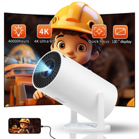 HY300 Pro Home Cinéma Android 12 WIFI Proyector Full Hd Portable Mini Projecteur 4K Extérieur LED Téléphone Mobile Smart Tv Projecteurs