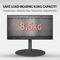 Support de bureau VESA robuste à base ovale de 32 mm pour moniteur de 14 à 32 pouces, capacité de 8,5 kg, vente en gros