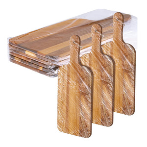 Ensemble de cuisine gravé avec logo personnalisé planches à découper en bois d'<span class=keywords><strong>acacia</strong></span> <span class=keywords><strong>brut</strong></span> naturel faites à la main - Product Image 2