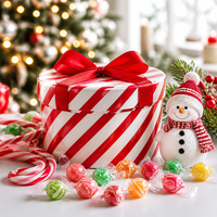 Boîte cadeau personnalisée pour bonbons de Noël et aliments pour bébés, avec logo, pelliculage mat, gaufrage, doublure en éponge, boîtes rigides pour l'emballage en gros de confiseries