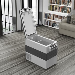 Réfrigérateur-congélateur portable électrique <span class=keywords><strong>solaire</strong></span> 55L 12V 24V pour voiture, camping en plein air, camions - Product Image 1