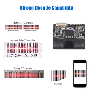 Lecteur de codes-barres à montage fixe, vente directe d'usine, CE FCC ROHS, décodage de codes flous, module de scanner de codes-barres 1D <span class=keywords><strong>CCD</strong></span> - Product Image 4